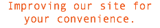 Improving our site for your convenience.